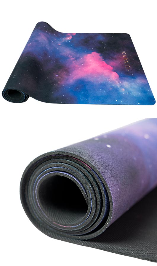 Esterilla de Yoga Premium · Modelo PURPLE PLANET · Caraibi